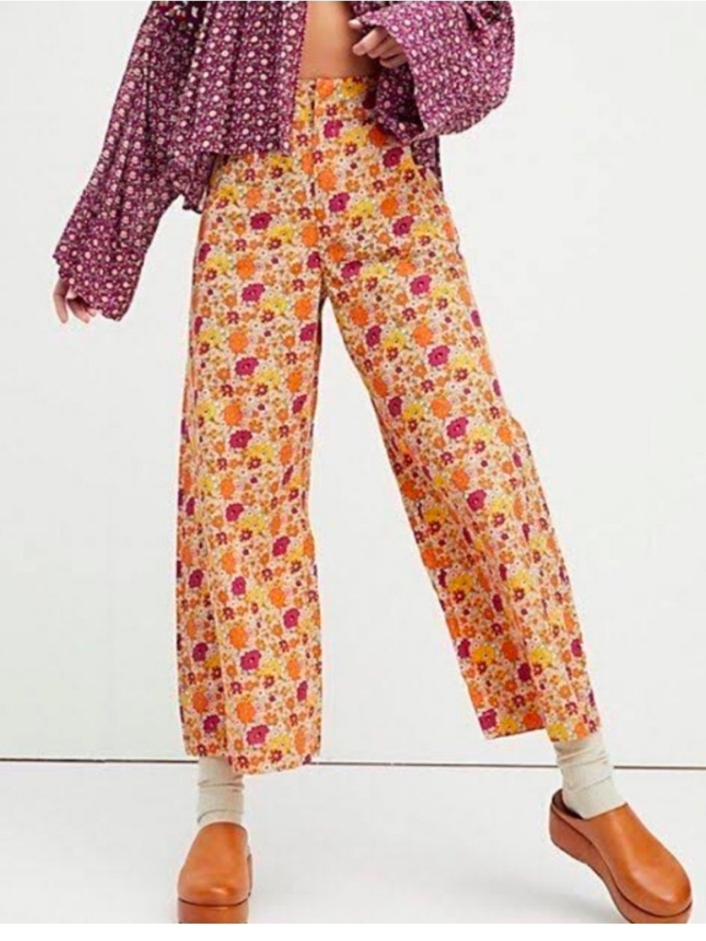 Free People Floral Pants